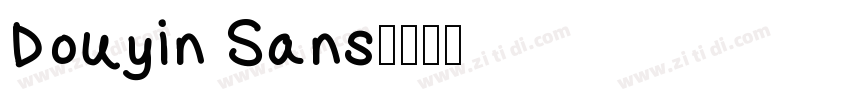 Douyin Sans字体转换